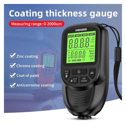 Medidor de espesor digital para pintura HW400S 0-2000μm miniatura 2