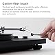 Vinyl Schallplatten Reinigungsset,Schallplattenbürste Durch,Soft Brush Schallplattenbürste,Samtpolster Burste,Stylus Bürste Mit Vinyl Set,Antistatic Velvety Reinigungskissen Platte,Kiuiom