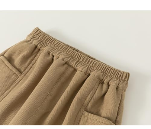 Toddle Boys Girls Plush Pants Unisex Warm Solid Color Sweatpants Winter Jogger Casual Sports Pants with Pockets4