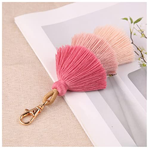 MeiYeAE Quaste Schlüsselanhänger Bunt Boho Quasten Anhänger Schlüsselbund Tassel Schlüsselhalter DREI Etagen Fransen Troddeln Charme für Autorückspiegel Handtasche Rucksack Dekoration Cover