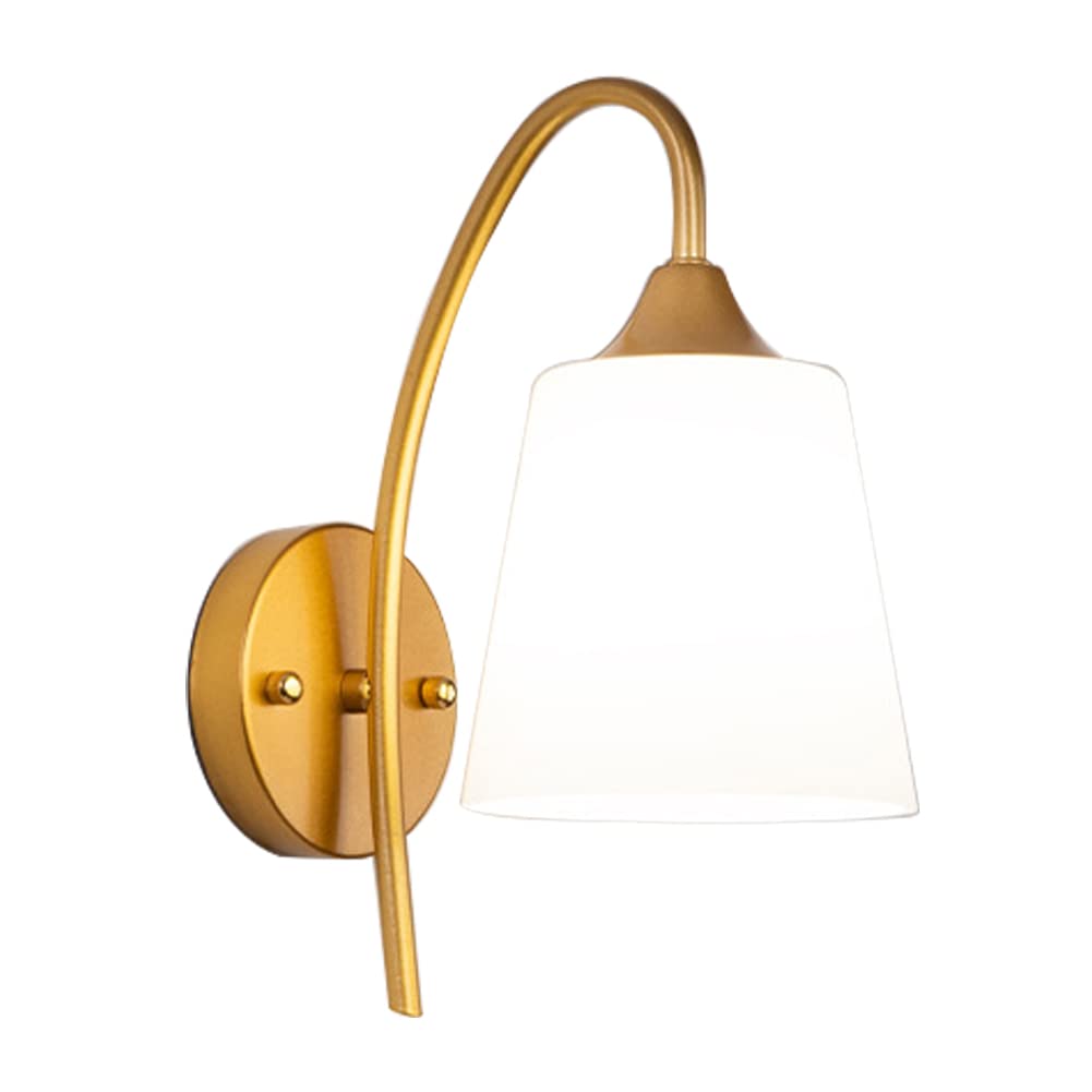 HUAYUSEDF Nordic Modern Wall Lamp Minimalist Design Bedroom Sconce Lighting Fixtures Hotel Lights Hallway Light for Aisle Entrance Living Room (Black)(Gold)