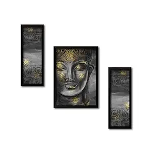 PAPER PLANE DESIGN Canvas Framed Painting Wall Art For Living Room, Bedroom. Wall Decoration Modern Aesthetic Wall Painting. Wall Decor. Set of 3 Panel 12 inch x 16 inch each Panel. (A)