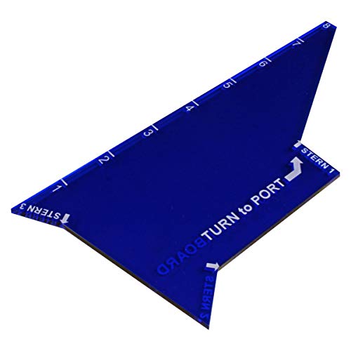 LITKO Naval Turn Key Template Compatible with Victory at Sea, Translucent Blue