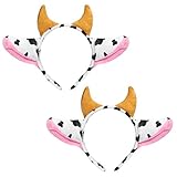 Diseño de orejas de vaca y cuernos de leche, te hace lucir dulce y hermosa.