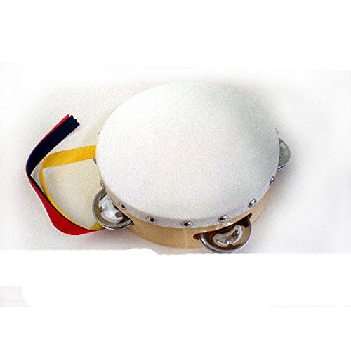 Amazon.co.jp: yamayo Tambourine 15 cm White Frame 750009