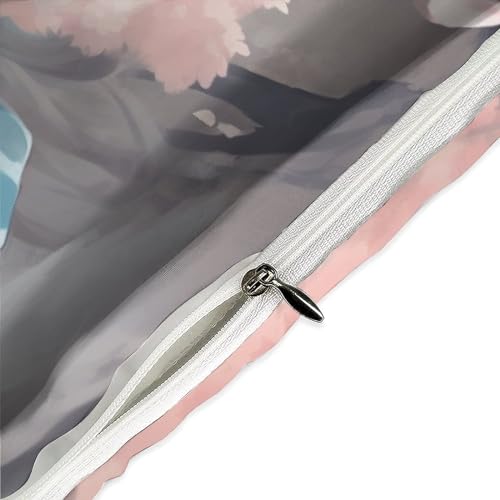 Housse de couette dessin animé en microfibre hypoallergénique et douce