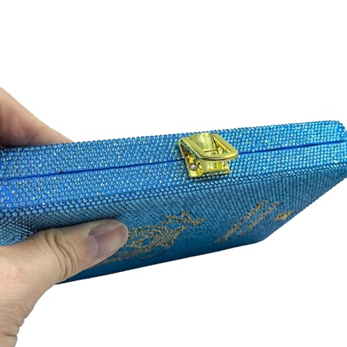 Image of Boutique De FGG Retro Mini Crystal Clutch Purses for Women Luxury,Novelty Rhinestone Evening Bag,Formal Party Clutch Handbag