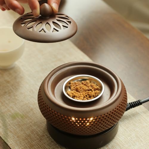 Brûleur électronique bois 110 V diffuseur encens minuterie veilleuse - 5