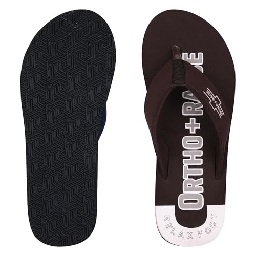 Image of Extra Soft Orthopaedic Comfort Slippers for Men | Anti-Skid, Arch Support, Doctor Recommended Flip Flops | Relax Footwear for Heel & Ankle Pain Relief
