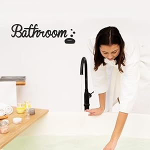 Bathroom Sign Rustic Wooden Bathroom Door Wall Art Decor Farmhouse Funny Shower Decor with Soap and Bubbles Designs for Home Bathroom Toilet Bathtub 1732 x 433 in