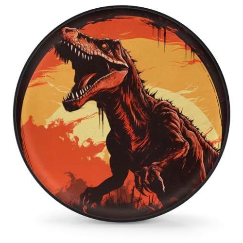 Image of Spare Tire Cover for RV Trailer, Dinosaur Ferocious Animal Tire Covers Universal Fit for Travel Trailer Camper Jeep RV SUV Truck Waterproof Wheel Cover (16 inch for Diameter 29 inch - 31 inch)