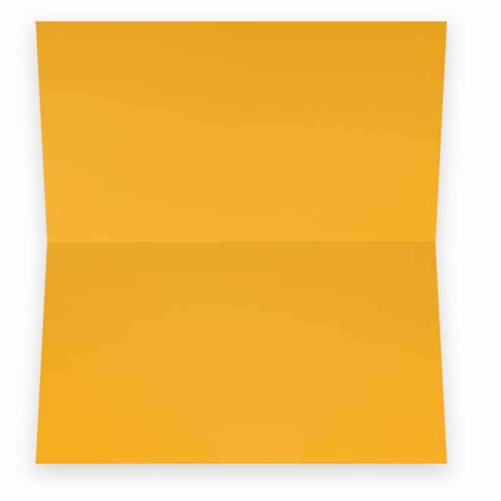 SQUASH gelb Tischkarten, flach oder Zelt – 10 oder 50 Pack – Weiß blanko vorne mit Farbe Grenze – Placement Tisch Name Platz Stationery Party Supplies – Gelegenheit Abendessen Event, gelb, TENT STYLE