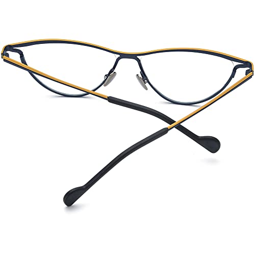 Image of FONEX Colorful Pure Titanium Glasses Frame Women Retro Round Eyeglasses