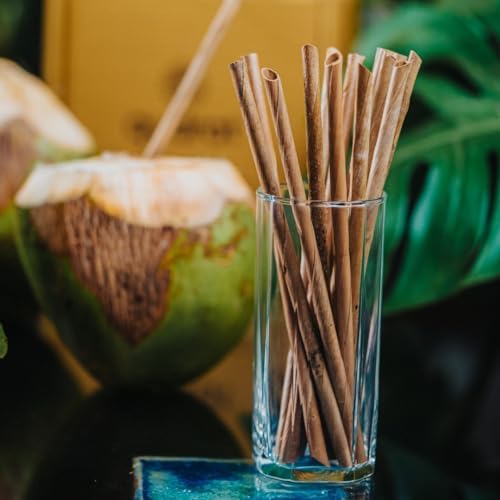 qudrat Disposable Straw Coconut Leaf Straw Natural