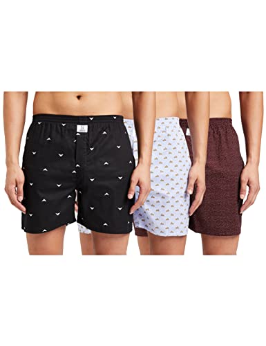 Image of Longies Men's Cotton Printed Regular Boxer Shorts