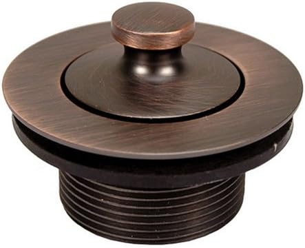 Lift & Turn Bathtub Drain, Antique Copper Finish