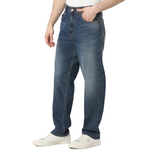 Image of Spykar Men's Renato Loose Fit Mid-Rise Casual Jeans