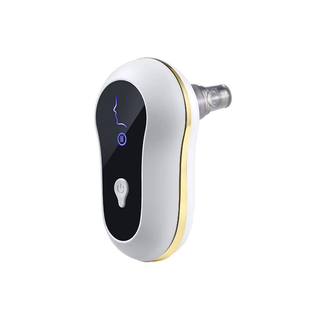 GMYFC Blackhead Dust Collector Professional Pore Cleaner Acne Acne USB Charging LED Display 3 Modes 5 Exchangeable Probes for Removing Blackheads, Whiteheads, Acne, Grease (Color : White)