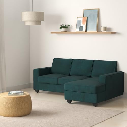 Image of Wakefit Sofa Set | 3 Year Warranty | Sofa 2 Seater, 2 Seater Sofa for Living Room, Wooden Sofa Set, Couch Sofa for Living Room, Sofa for Living Room - Napper(Malphino : Malibu Green)