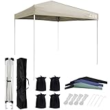 CYFIE タープテント 2mx2m ワンタッチテント 高さ3段階調節 uvカットコーティング 高耐水加工 スチールフレーム 風に強い ワンタッチタープテント 組立て簡単 持ち運び便利 防災砂袋·ペグ·ロープ·収納ケース付 アウトドア キャンプ 運動会 祭り用 カキー