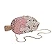 Tngan Women Ice Cream Shaped Evening Clutch Glitter Full Rhinestones Bag Girl Summer Dress Shoulder Bag, Watermelon