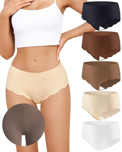 LEVAO Camel Proof Underwear for Women Seamless Underwear with Camel Concealer Toe No Show Yoga...