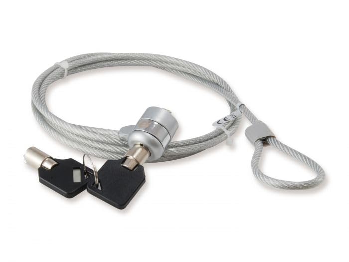 Image of Security Safe Lock Key Steel Cable Anti-Lost Chain Wire for Laptop Computer Notebook Lock Key (Note: This is not FIT on All Laptop)