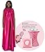 Steam Gown (Hot Pink), Bath Robe, Full Body Covering, Soft and Sleek Fabric, eco-Friendly for spa, Sauna, Hair Salon and More