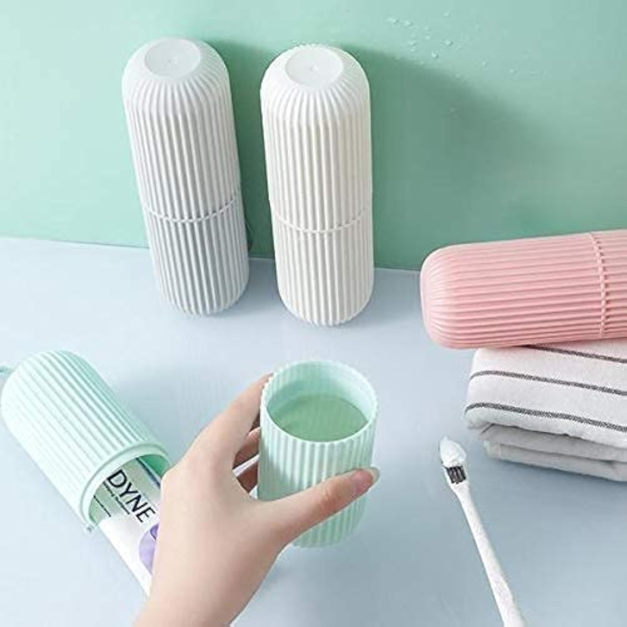 Capsule Travel Bottle Set, Mini Refillable Toiletry Bottles