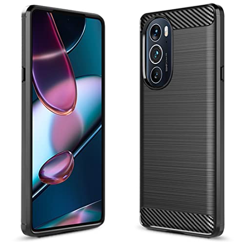 Sucnakp for Moto Edge Plus 2022 Case Moto Edge+ 5G UW 2022 Case Moto Edge X Case Moto Edge x30 Case TPU Shock Absorption Technology Raised Bezels for Motorola Moto Edge 30 Ultraï¼ˆTPU Blackï¼‰