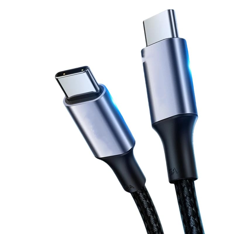 Cable USB C a USB C PD100W cable de carga*/ing (1,5 m, 100 W gris Striaght)