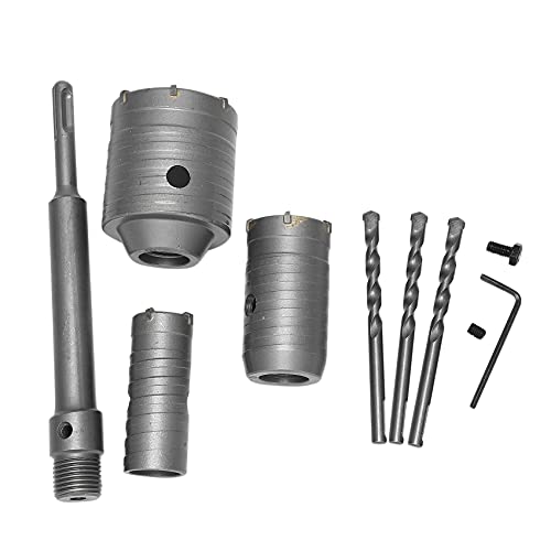 Scie à trou béton SDS Plus à trois diamètres 30 40 60 mm pour travaux ciment