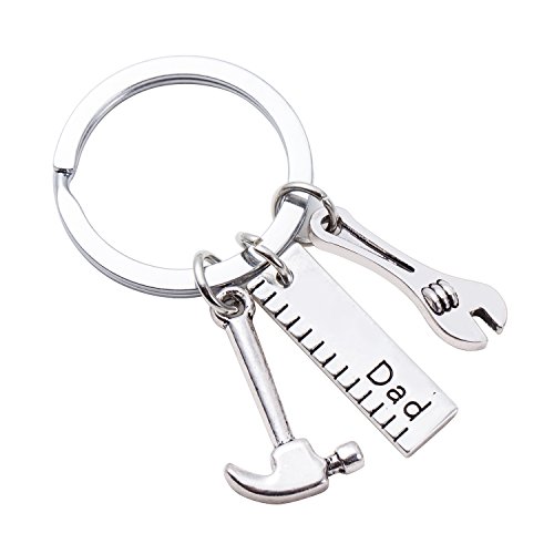 eloi Dad Keychain,Christmas Gift,Hammer Wrench Keyring Grandpa Christmas Gift from daughter or Son, Father's Day Gift