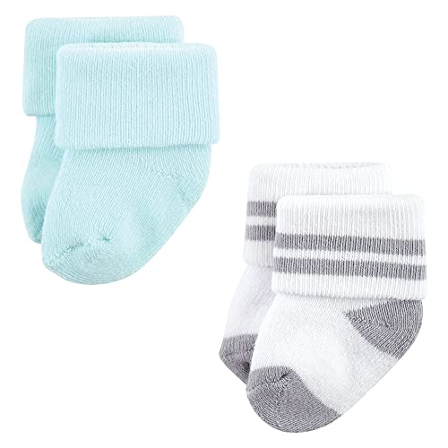Image of Hudson Baby Baby 8-pack Cotton Rich Newborn and Terry Socks