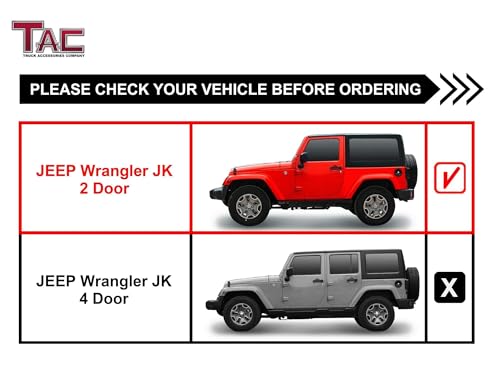 Estribos laterales TAC para Jeep Wrangler JK 2007-2018 miniatura 3
