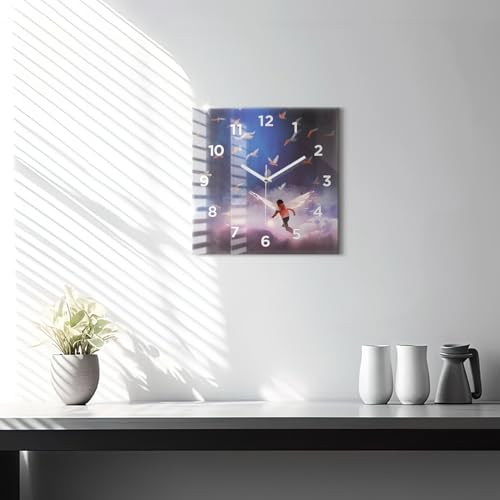 Horloge numérique de qualité supérieure format carré 30x30 cm moderne
