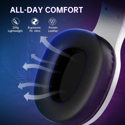 Image of AOC Wireless Gaming Headphones Compatible with PS5 /4, Switch, PC- White
