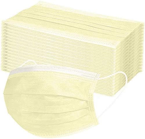 Disposable 50 PCS Filter 3-ply Face Mask Personal Protection Dust-Proof Anti Spittle Eye Mask for Earloop - Blue