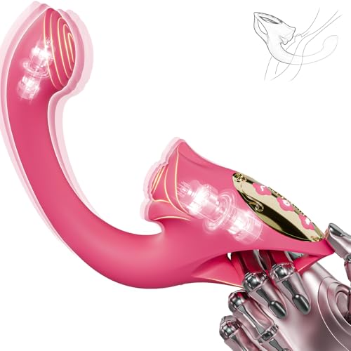 Vibration für Frauen mit 3 Pulsationsmodi 7 Vibrationsmodi Silikon G-Punkt Klitoris Vibrator Sex Spielzeug für die Paare Extrem Sex Toys für Paare Damen Dildo Vibrator Klitoris Stimulator für Sie