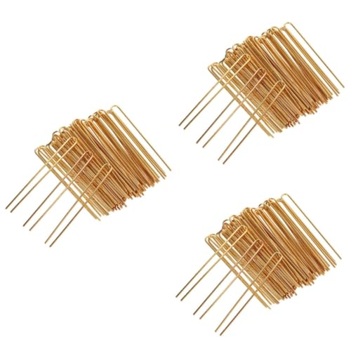 Épingles cheveux forme de U dorées pour faire tenir un chignon lourd