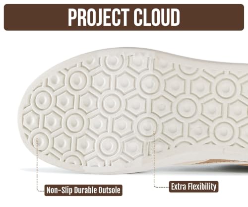 Image of Project Cloud Platform Sneakers for Women Footwear - Memory Foam Insole Womens Shoes, Lightweight and Non-Slip Sole Lace Up Fashion Sneakers for Women 2026 (Volley)