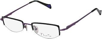 Thalia Abrazo Womens/Ladies Ophthalmic Latest Season Designer Half-rim Spring Hinges Eyeglasses/Glasses 43-18-130, Black / Purple