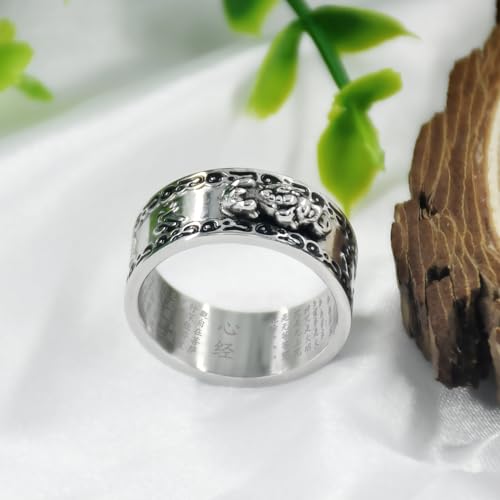 Image of Feng Shui PiXiu Mantra Ring - Lucky Wealth Jewelry