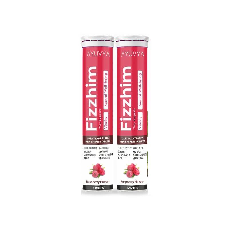 Ayuvya Ayurvedic Fizzhim Men Fitness Tablets, Increase Immunity & Strength, Help in Reducing Weakness, Ashwagandha & Vidharikhand, Immunity Booster, 15 Tablet, Pack of 2 (B0CJMN9C7Z) Amazon Price History, Amazon Price Tracker