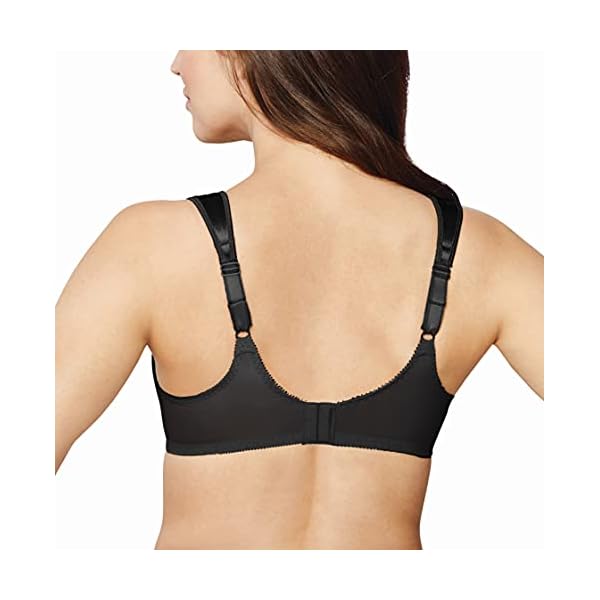 Bali-Womens-Satin-Tracings-Minimizer-Underwire-Bra-DF3562 Bali Women's Satin Tracings Minimizer Underwire Bra, Black, 40DDD