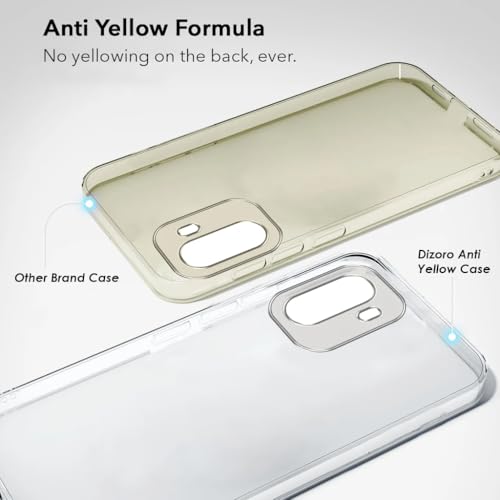 Image of DIZORO Compatible with Oneplus 15r 5G Back Cover Case Clear,[ Anti Yellow ][Military Grade Protection] Hard PC Back Cover Transparent