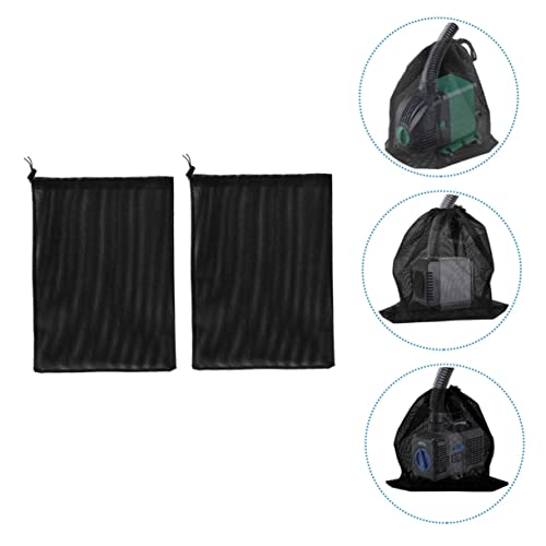 2Pcs bolsa filtro para bomba de agua con cierre ajustable miniatura 6