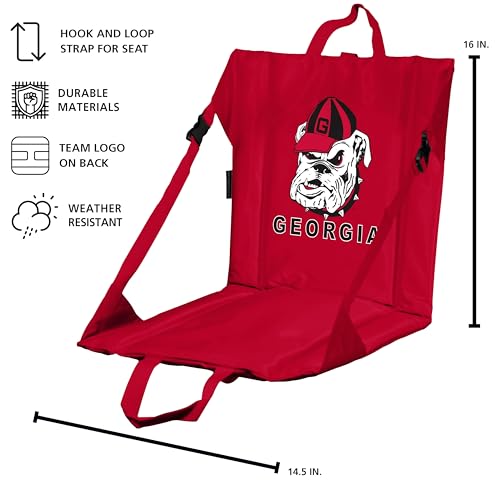 Image of Logo Brands Officially Licensed NCAA Unisex Stadium Seat, One Size, Team Color