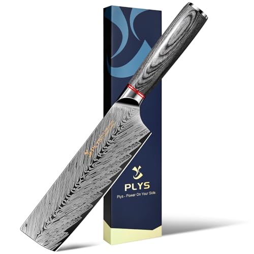 Plys Cuchillo japonés cortado, Cuchillo de cocina profesional cortado en acero inoxidable, Cuchillos de cocinero con mango de madera usados en cocinas y comedores Plys Cuchillo japonés cortado, Cuchillo de cocina profesional cortado en acero inoxidable, Cuchillos de cocinero con mango de madera usados en cocinas y comedores