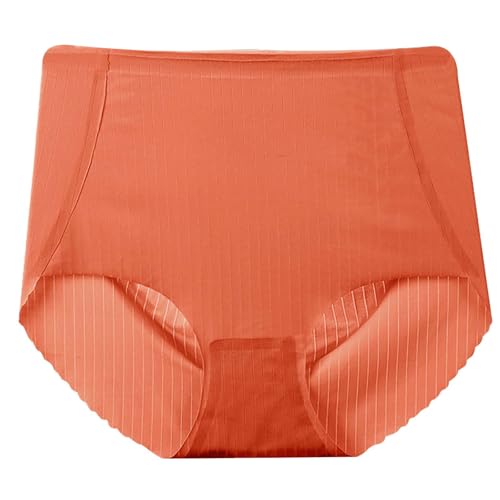 Ropa Interior de Bikini de Talle para Mujer Ropa Interior Transpirable para Mujer Conjunto De Ropa Interior Femenina Vestir Mujer (Orange, XL)